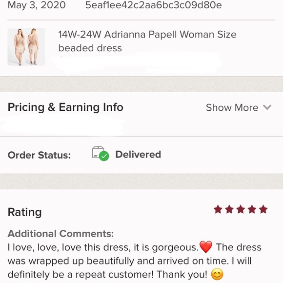 14W-24W Adrianna Papell Woman Size beaded dress - Picture 8 of 14